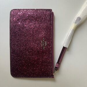 Coach Shimmering Magenta Wristlet